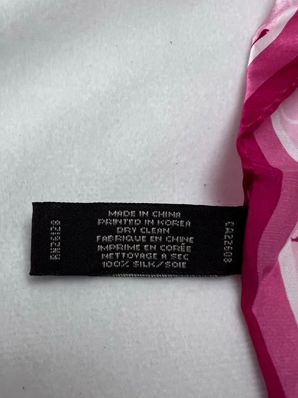 Coach Pink Script Silk Scarf with Fuchsia Border with dust bag included